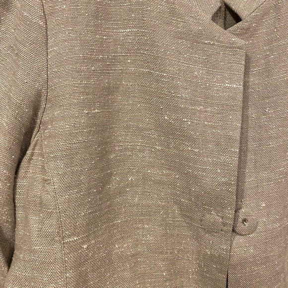 Eileen Fisher Mandarin Collar Linen Blend Jacket Size PP EUC - Picture 4 of 6